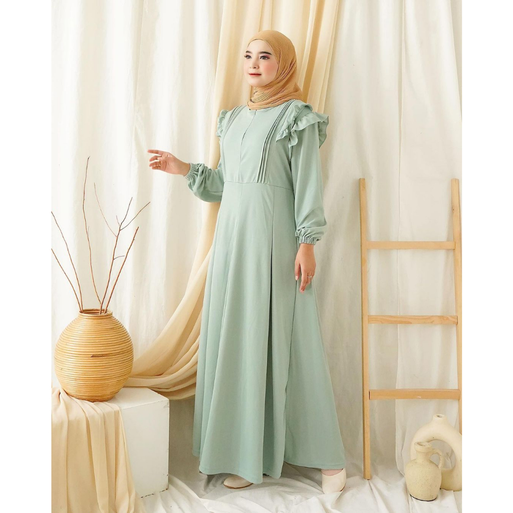 Nala Dress - Gamis Polos Katun Lebaran