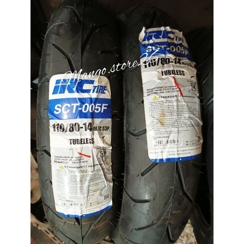 Ban Luar Tubeless IRC 110/80-14 SCT-005F IRC Tire 110 80 14 tubles