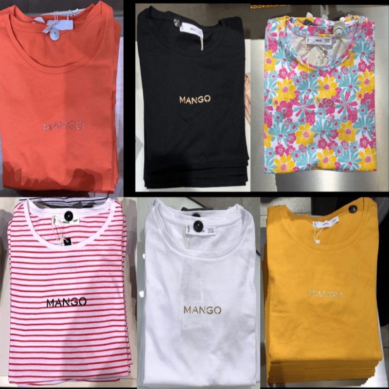 Kaos Mango Logo Tshirt Cewek Original