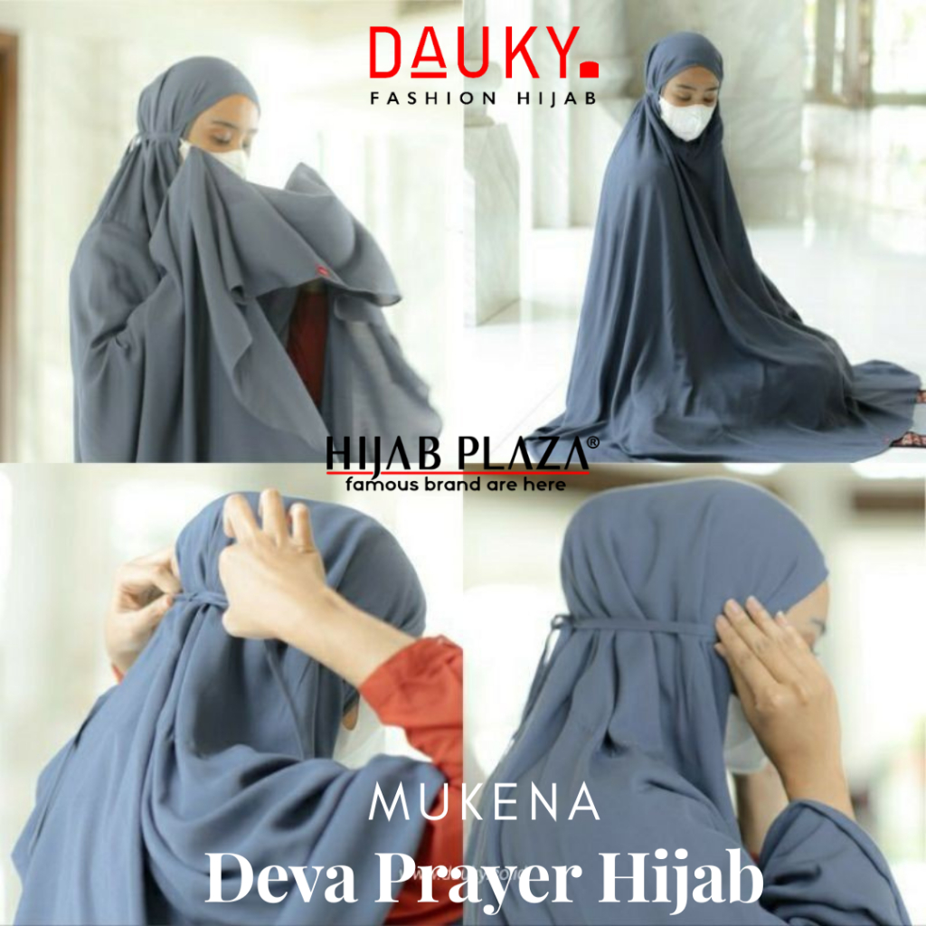 DAUKY - MUKENA POLOS MUSLIMAH - DEVA PRAYER HIJAB