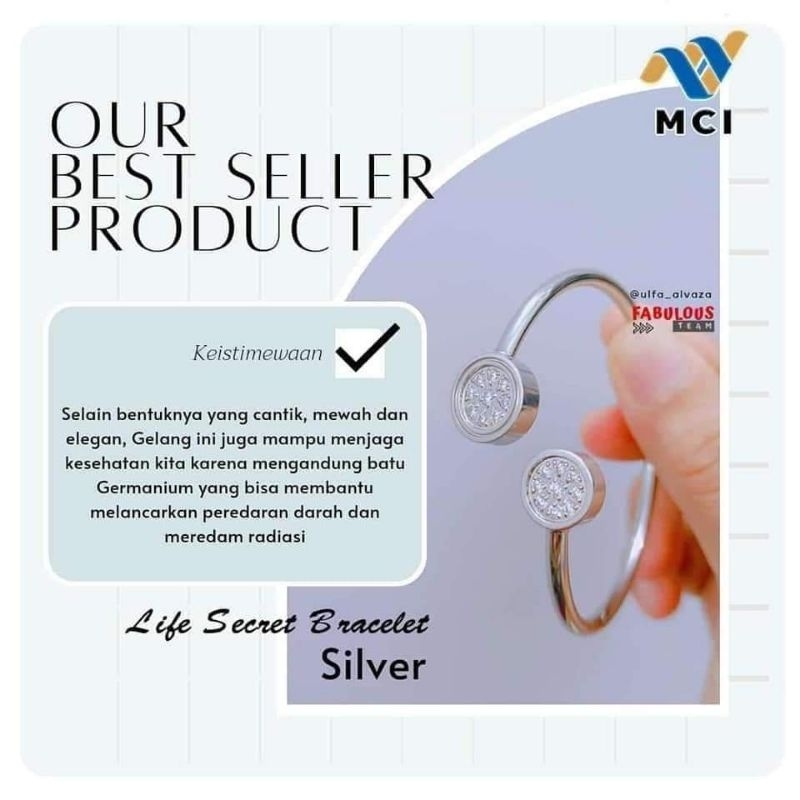 gelang MCI / Gelang kesehatan / MCI ORI