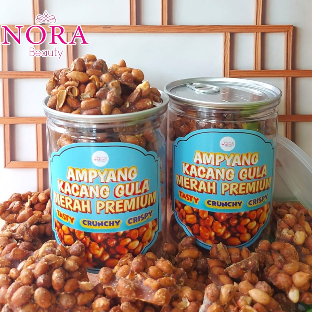 

Cemilan Ampyang Kacang Gula Merah / Ting Ting Kacang Gula Jawa Kemasan CAN Premium //murah