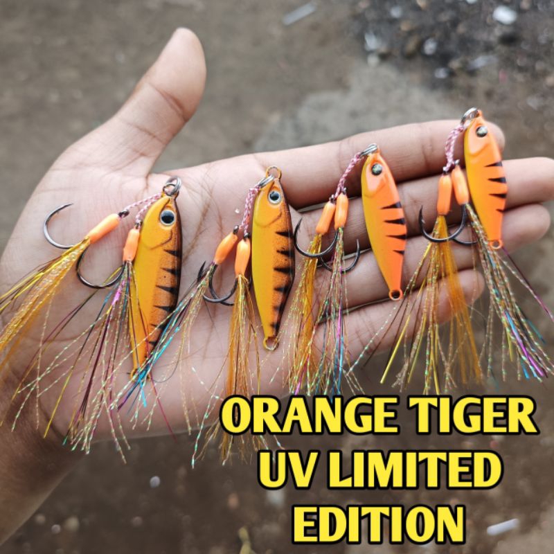 MICRO JIG 7g 10g 15g 20gram satu set asist hok|Metaljig tetra Free assist hoks Siap pakai non gid ultraligh jigging|kail pancing umpan pancing