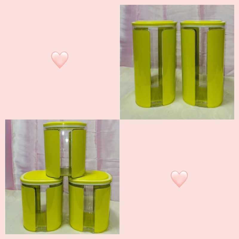 Toples Window Canister Hijau Lime
