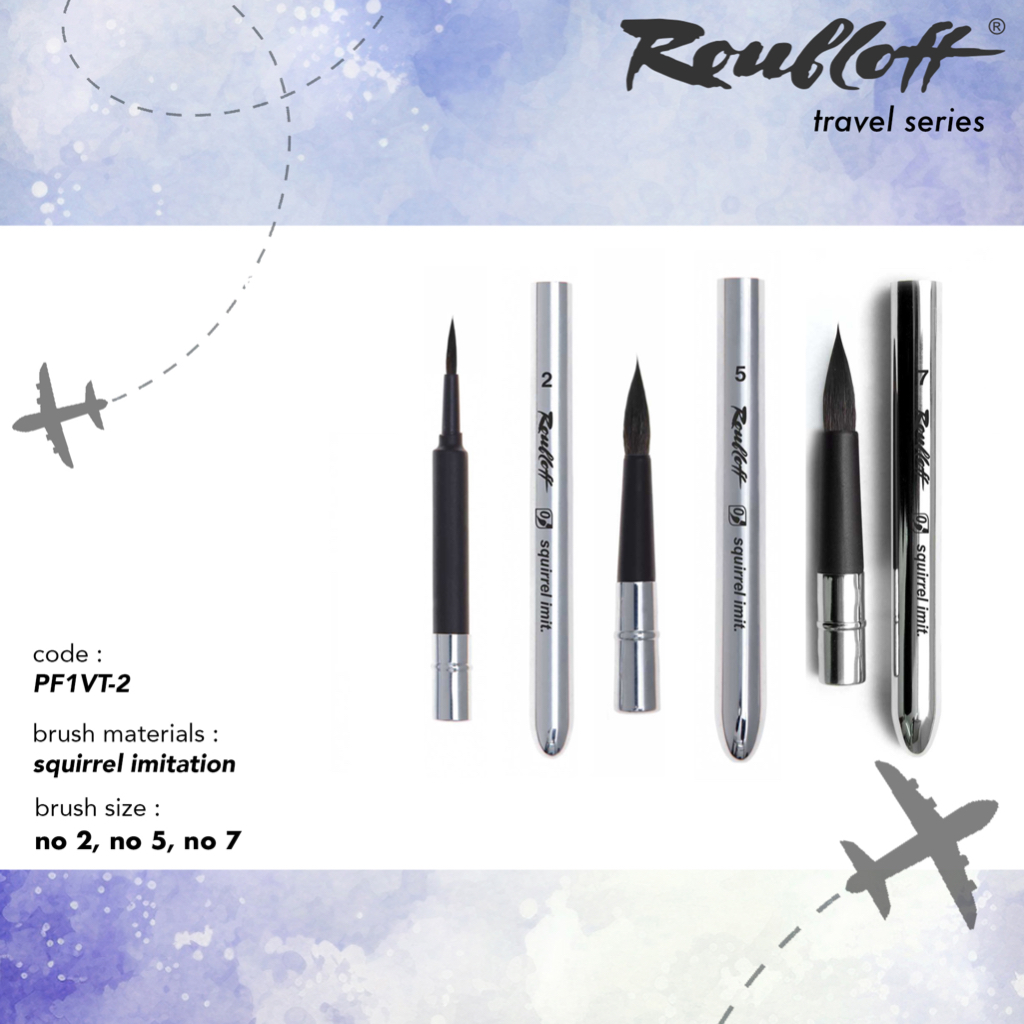 

Kuas lukis Roubloff Travel Brush Round Brush Synthetic Squirrel Imitation PF1VT