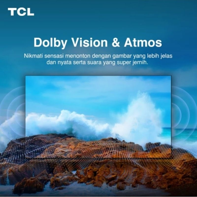 TCL 55C645 Smart TV 55 Inch QLED Google TV 4K UHD HDR10+ Garansi Resmi