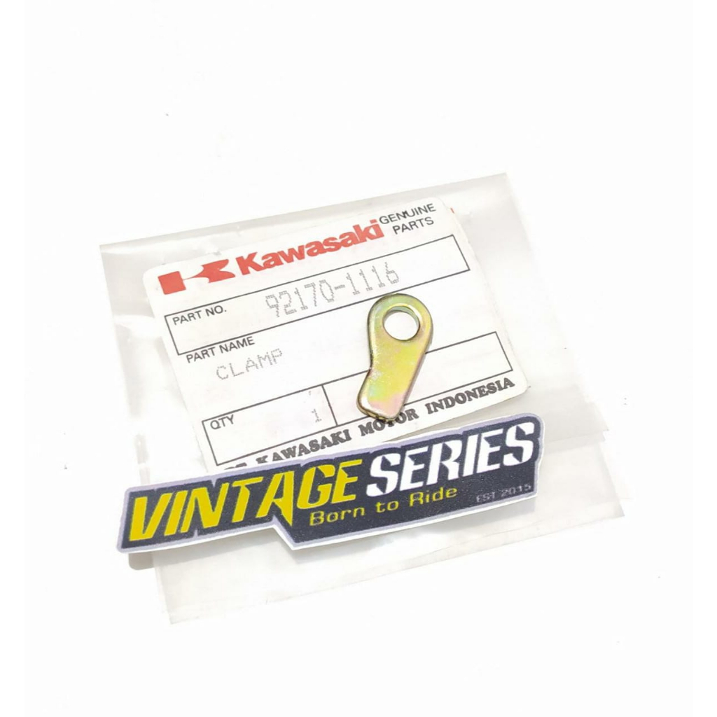 CLAMP KLEM KAWASAKI NINJA 150 R RR KIPS SS ORIGINAL ORI ASLI NOS 92170-1116 plat klem kabel spul bau