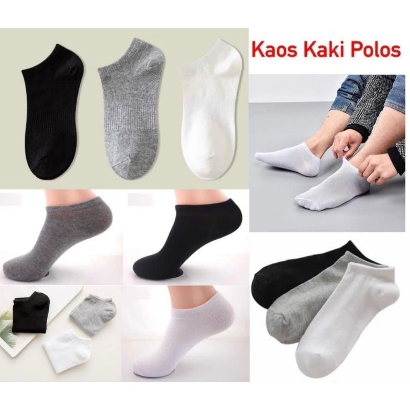 KAOS KAKI POLOS PRIA WANITA KAOS KAKI PENDEK SEMATA KAKI KAOS KAKIK KAKI