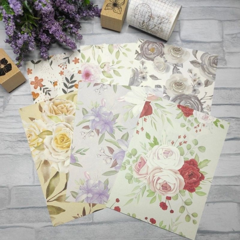

Broken Flower Paper | Kertas Motif Bunga