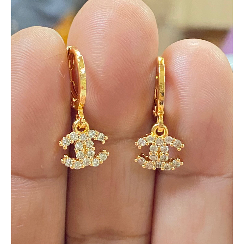 anting jurai untuk wanita//anting lapis emas//perhiasan//anting