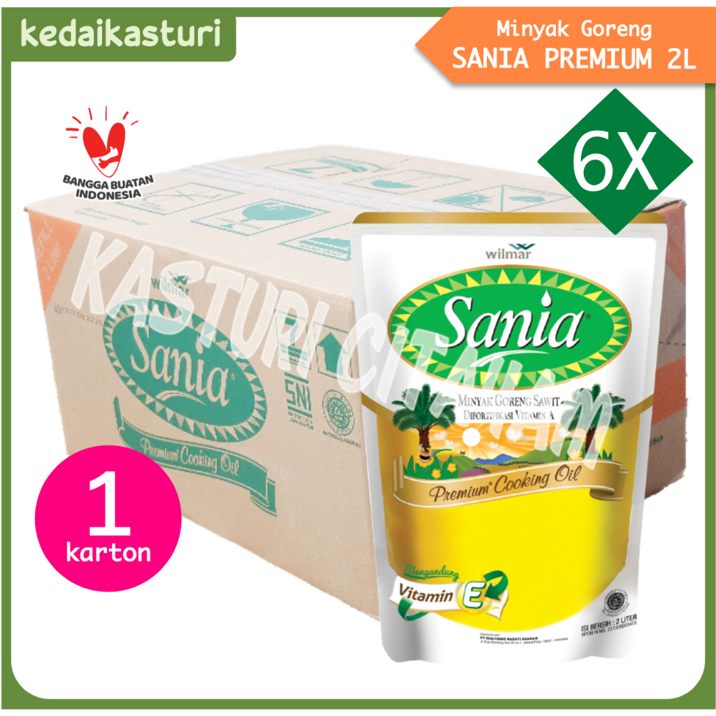 

Sania Premium 2 Liter Minyak Goreng [1 Karton x 6 Pouch]