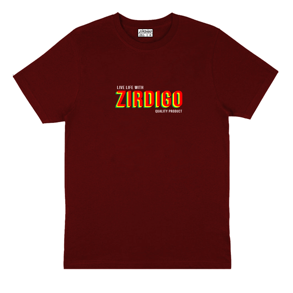 Zirdigo Kaos ZIRDIGO QUALITY PRODUC Lengan Pendek Print Quality