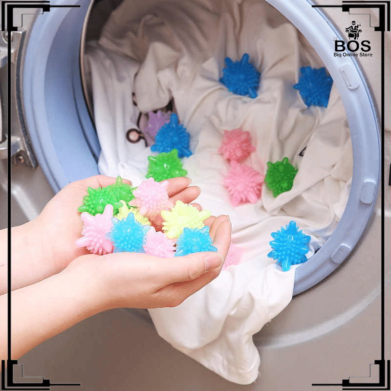 MAGIC LAUNDRY BALL / BOLA KARET MESIN CUCI ALATBANTU PEMBERSIH BAJU PAKAIAN WASHING LAUNDRY BALL