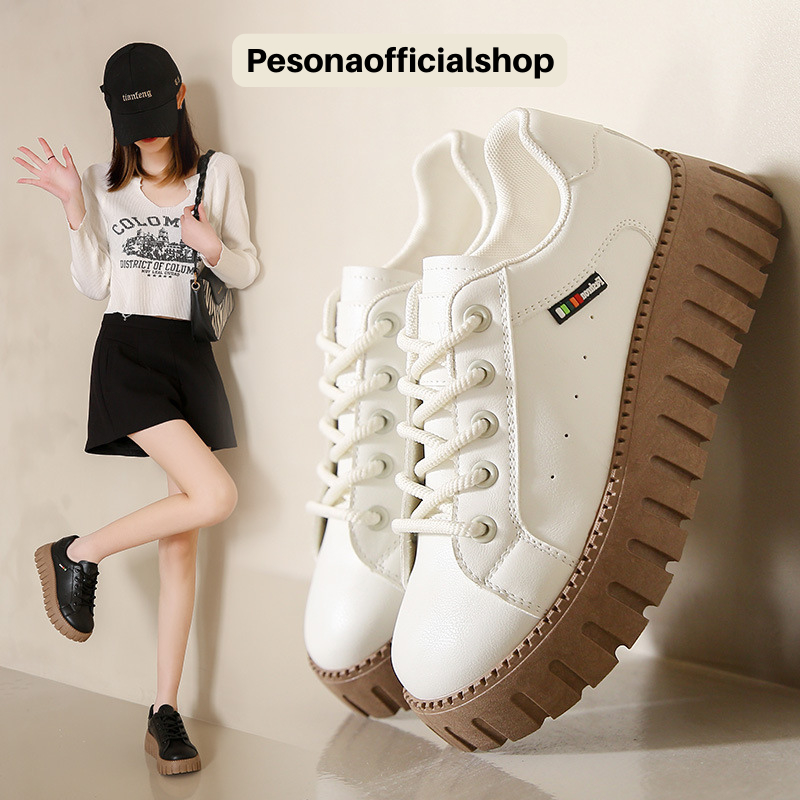 COD POS 454 Sepatu Sneakers Jogging Wanita Bahan Kanvas Berkualitas Tinggi