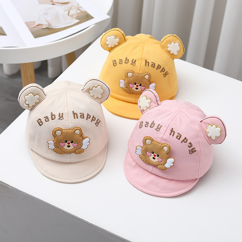 8-20 bulan Topi Import Anak Bayi Balita Model Happy Baby Wings