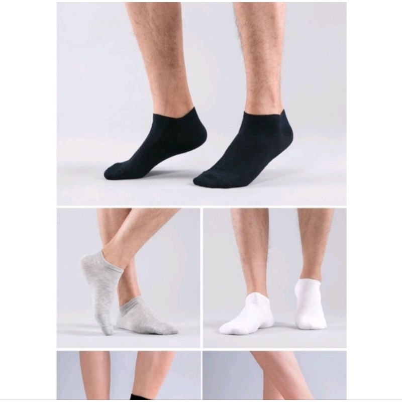 KWALITAS BAGUS KAOS KAKI POLOS PENDEK PRIA WANITA UNISEX MATA KAKI ANKLE SHOCK