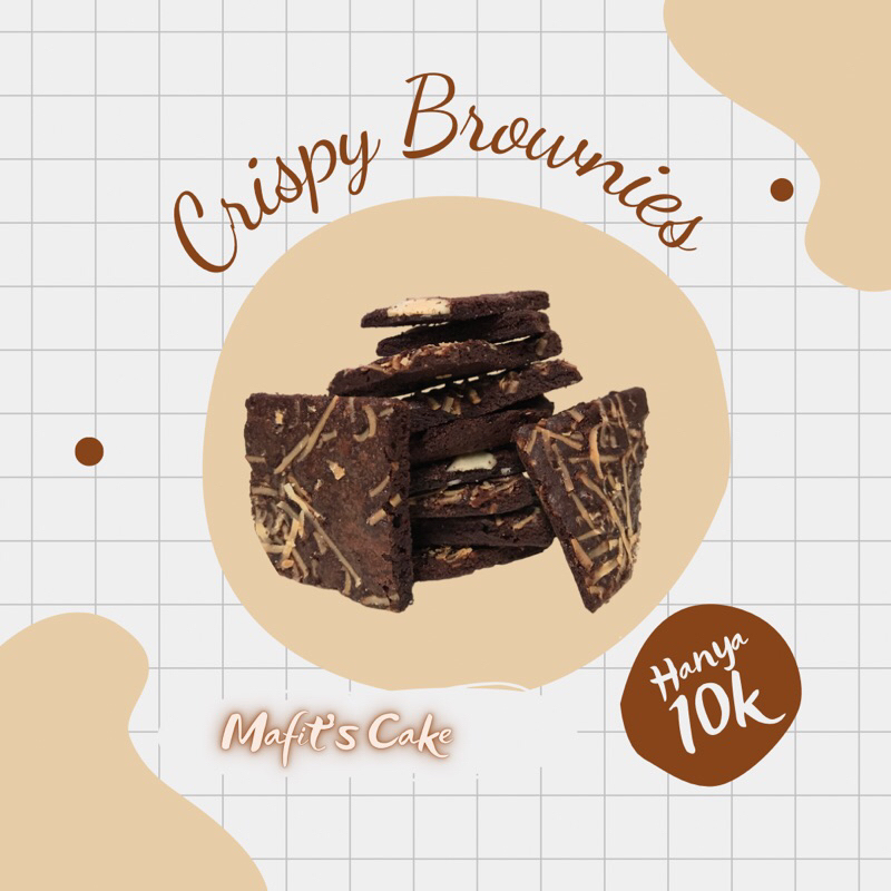 

Brownies Crispy | Keripik brownies | Brownies kering