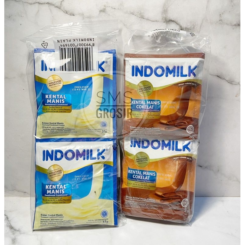 

SUSU KENTAL MANIS INDOMILK SACHET 37gr / SKM / INDOMILK SASET