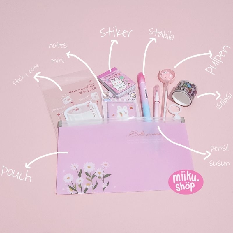 

PAKET POUCH ALAT TULIS LUCU