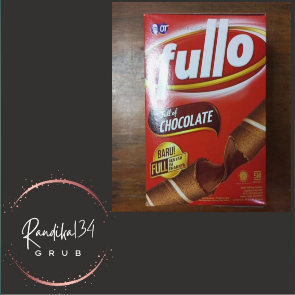 

wafer fullo rasa cokelat kemasan 7,5gr eceran per 1 pcs