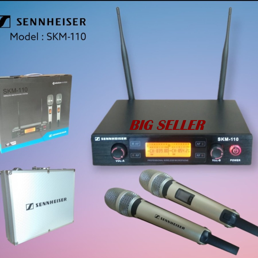 mic wireless sennheiser skm110 double mic handle sennheiser skm 110