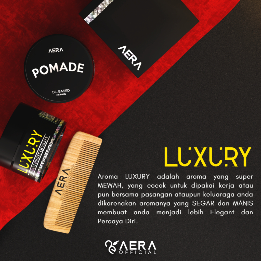 AERA POMADE OIL BASED - LUXURY - FREE SISIR - Hair Care &amp; Styling Solution - PREMIUM QUALITY | TRAVEL SIZE