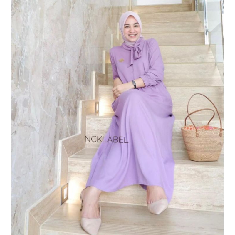 MAGALI PLAIN DRESS POLOS NCK LABEL ||RAYA SERIES NCK LABEL || RAYON TWILL