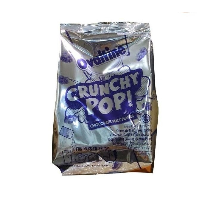 Ovaltine crunchy pop chocolate malt flakes 450 gr