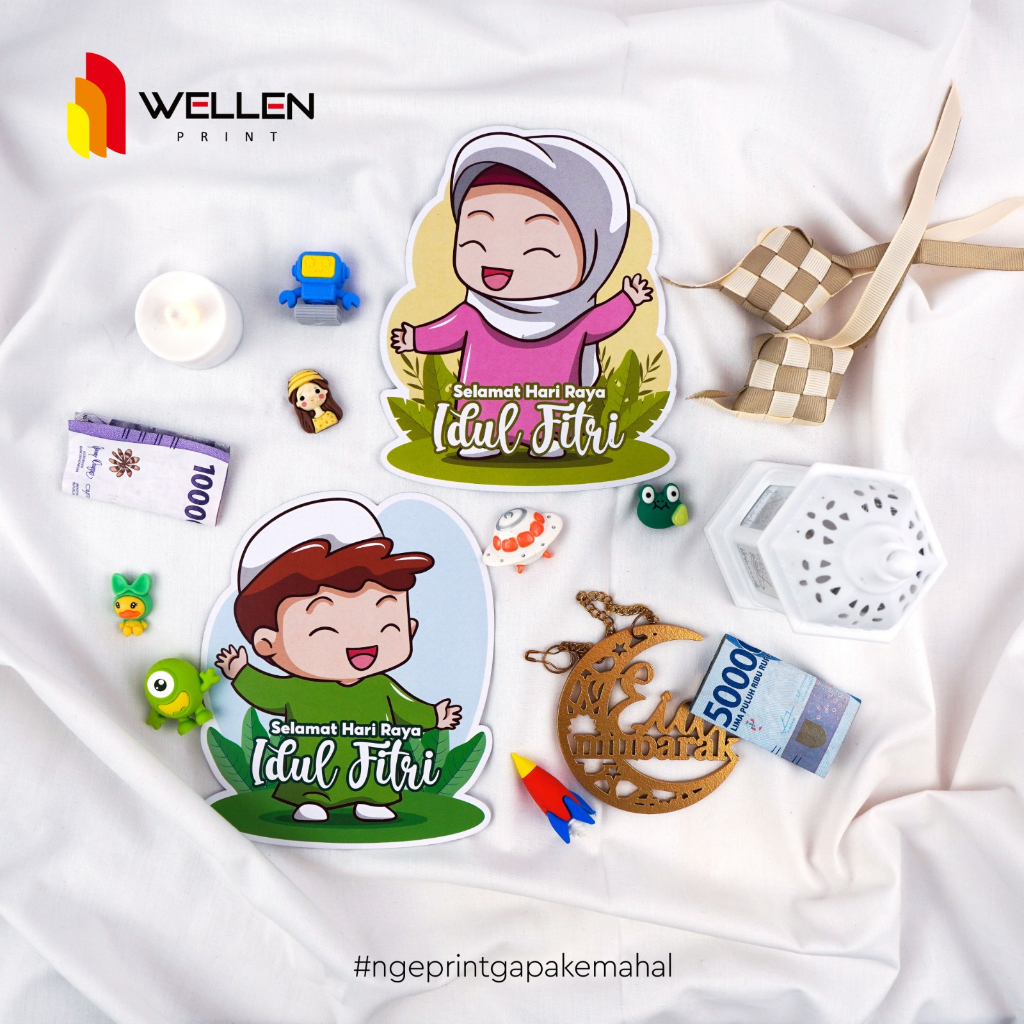

WELLEN PRINT - Amplop Karakter Lebaran Idul Fitri Character / Cetak Angpao Eid Mubarak Lucu