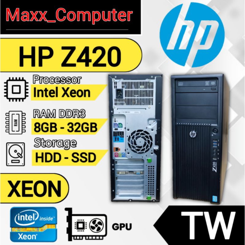 Pc Server HP Z420 Xeon QUAD CORE Workstation Xeon Bergaransi