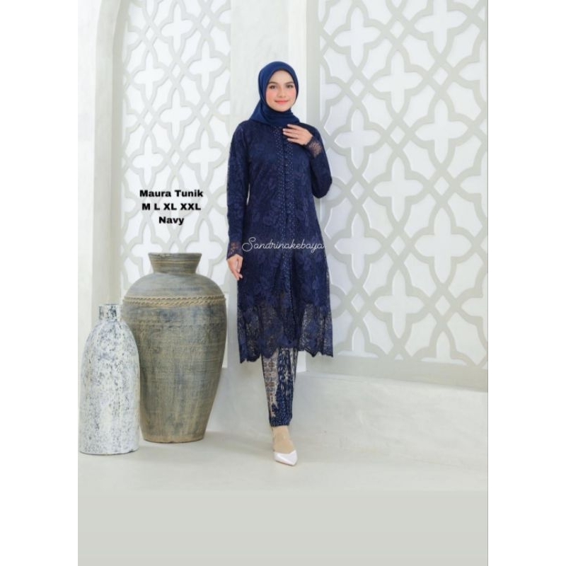 atasan brokat fayet  mutiara kancing /kebaya among ibu hajat /wisuda