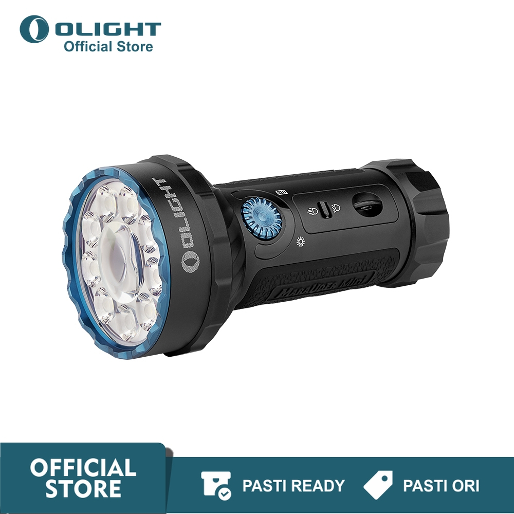 OLIGHT Marauder Mini Black Rechargeable Flashlight RGB Senter LED 7000 Lumens 600 Meter