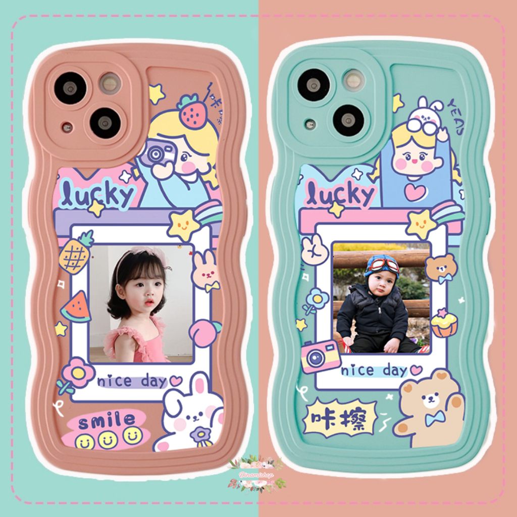 CUSTOM SOFTCASE SILIKON GELOMBANG WAVY CUSTOM POLAROID FOR SAMSUNG J2 PRIME A10 M10 A10S A11 M11 A12