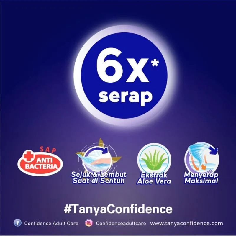 Confidence Popok Celana Dewasa Premium M-15 - Popok Dewasa