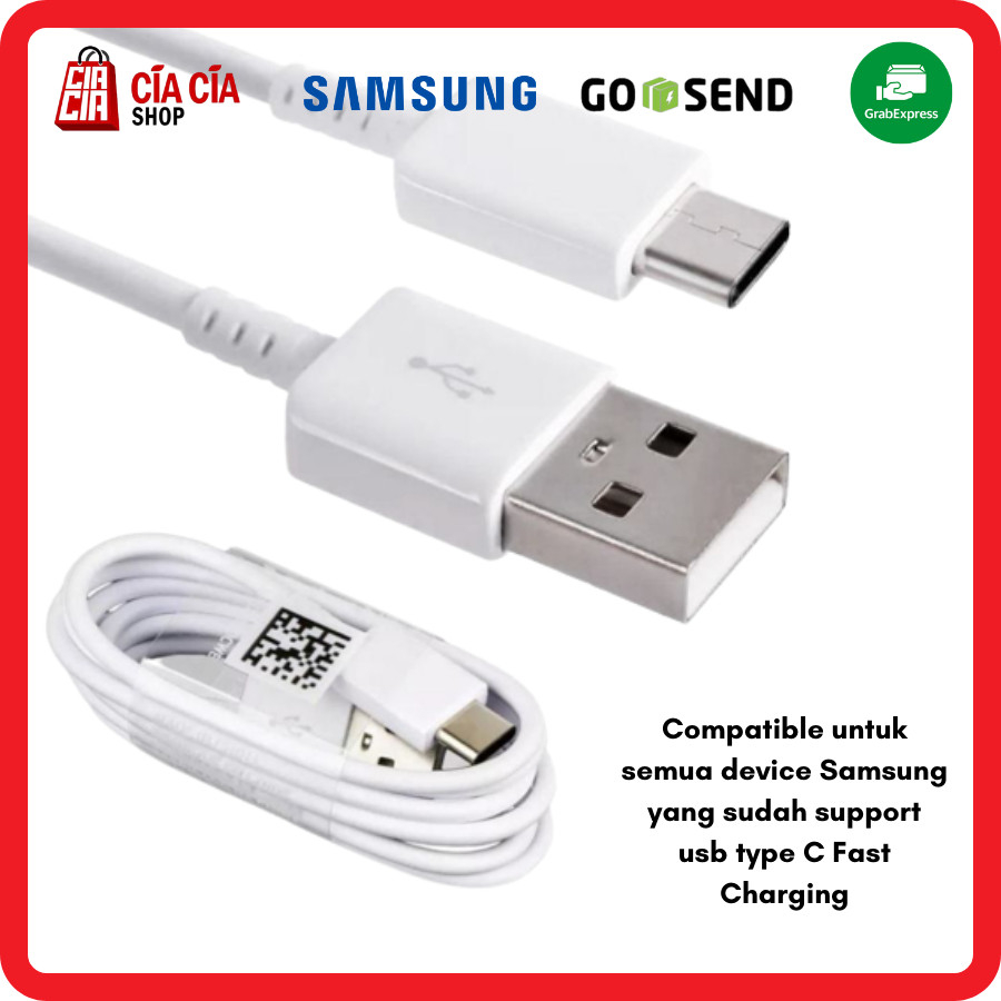 Kabel Charger USB Type C Kabel Data USB A to Type C Kabel Charger Type C Samsung galaxy S8 S9 S10 Note 8 9