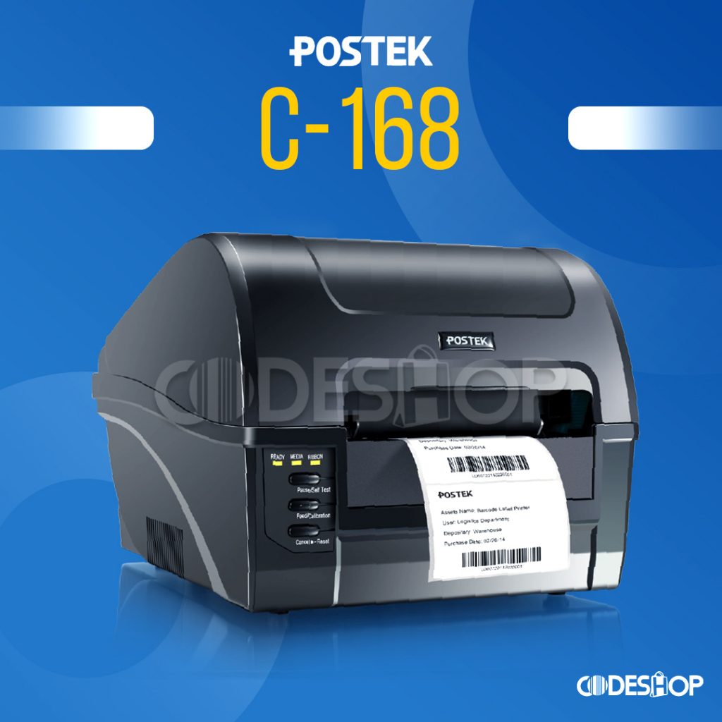 Printer Barcode Cetak Label POSTEK C168 USB | Semi Industri