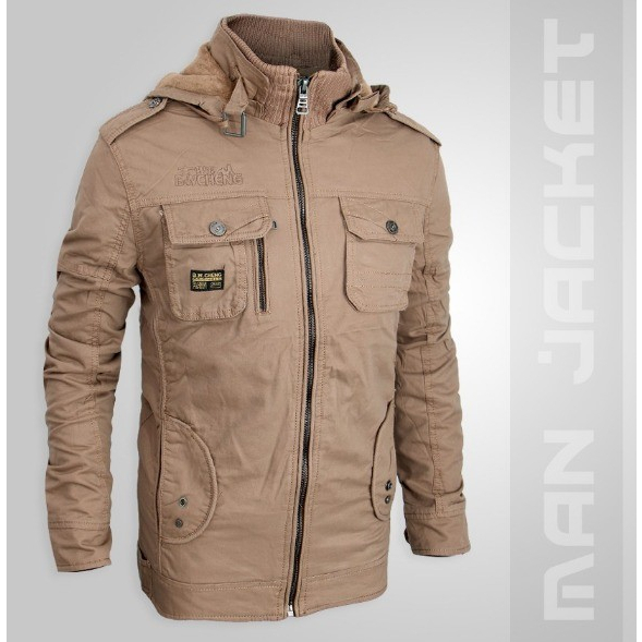 jaket pria parka hoodie import jaket cowok fahion original bulu - Jaket Bawangcheng