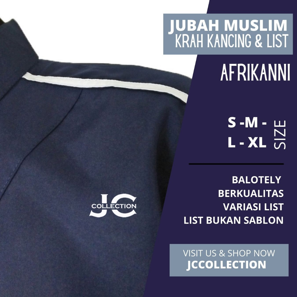 Jubah Muslim Afrikanni Variasi Kancing Hidup - JCCollections