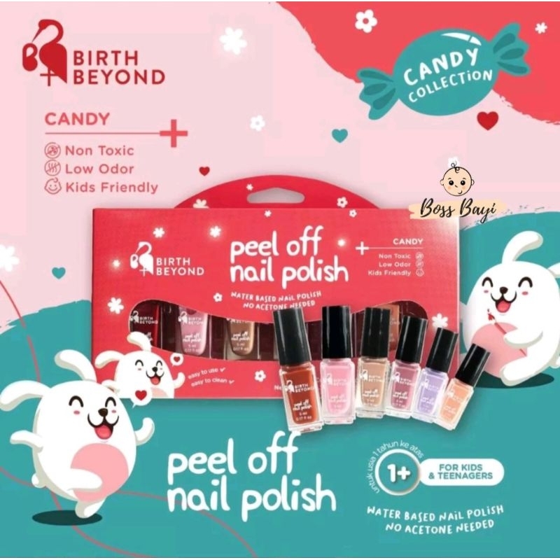 BIRTH BEYOND Peel Off Nail Polish / Kutek / Cat Kuku untuk Anak