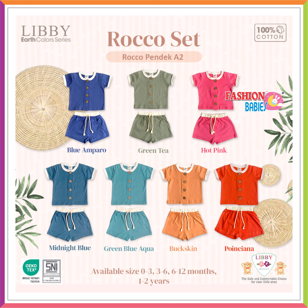 NEW LIBBY ROCCO SET CELANA PENDEK | SETELAN KANCING PENDEK ❤ Fashionbabies ❤