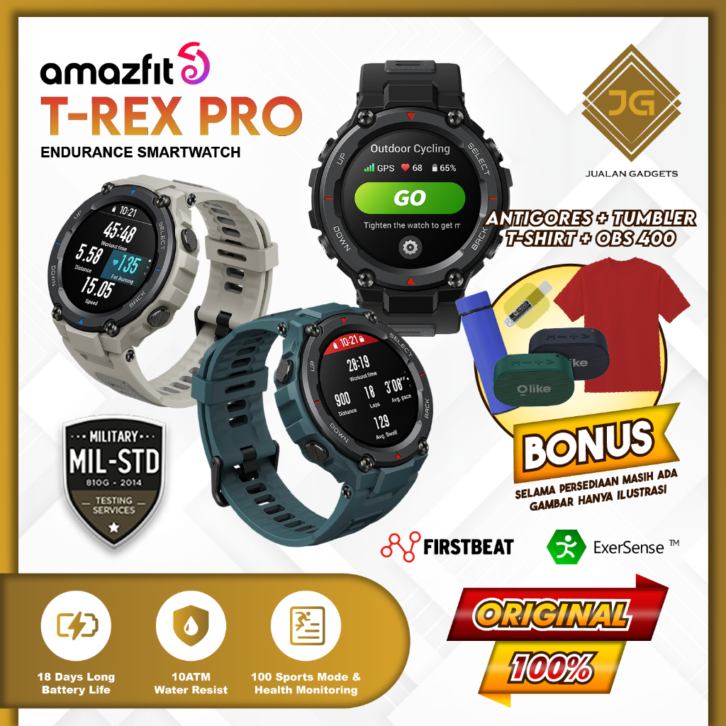 Amazfit T-Rex Pro Military Grade Smartwatch GPS SpO2