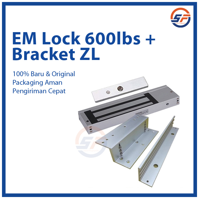 EMLock 600lbs + Bracket ZL Magnetic Door Lock Magnet Lock