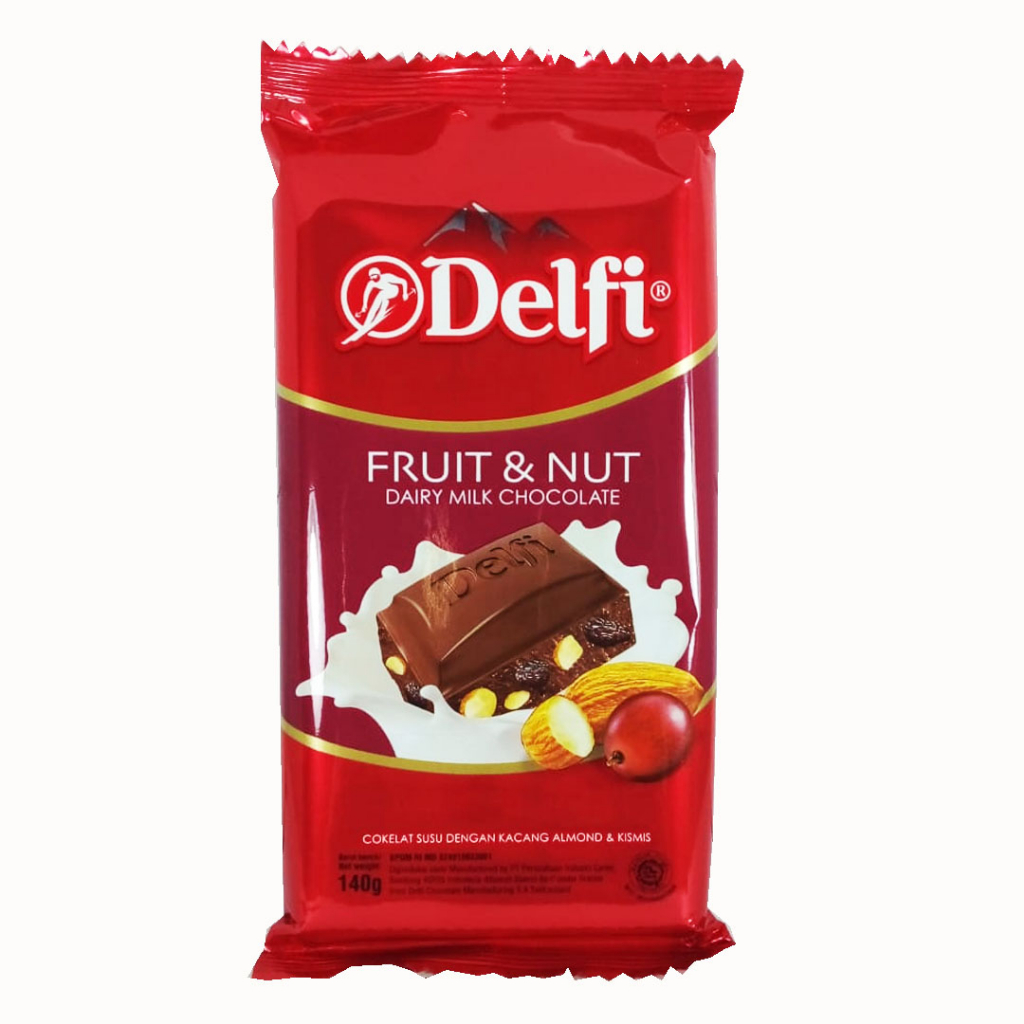 

DELFI FRUIT & NUT DAIRY MILK CHOCOLATE 140g