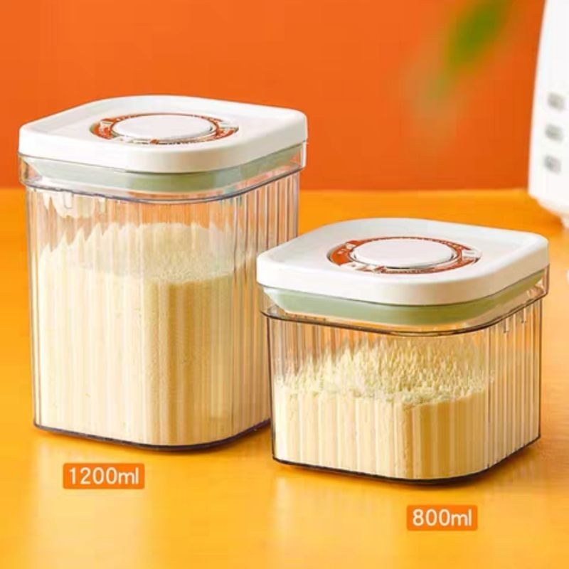 Toples penyimpanan makanan kedap udara / wadah penyimpanan bahan plastik mica