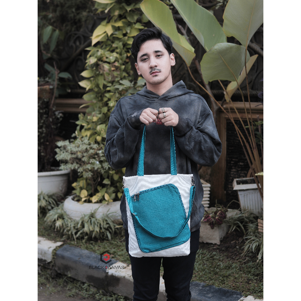 Tas Selempang + Tote Bag HARANA.id Canvas Premium 100% Cotton