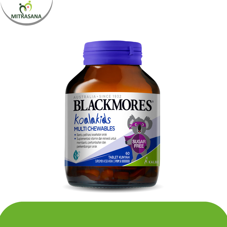 Blackmores Koala Kids Multi Chews (60) Gratis Blackmores Multivitamins Dan Minerals 60 Tablet