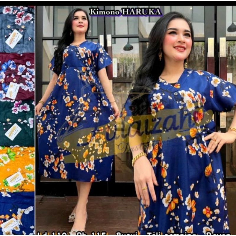 (COD) MEDAN C27 DASTER KIMONO BATIK HERLINA - DASTER TALI SAMPING - DASTER RAYON VIRAL KEKINIAN