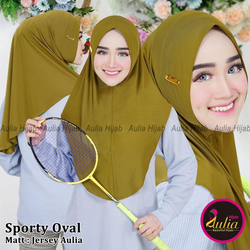Hijab Sport Aulia Bergo SPORTY oval MALAY Ori AULIA Jilbab Instan Kekinian