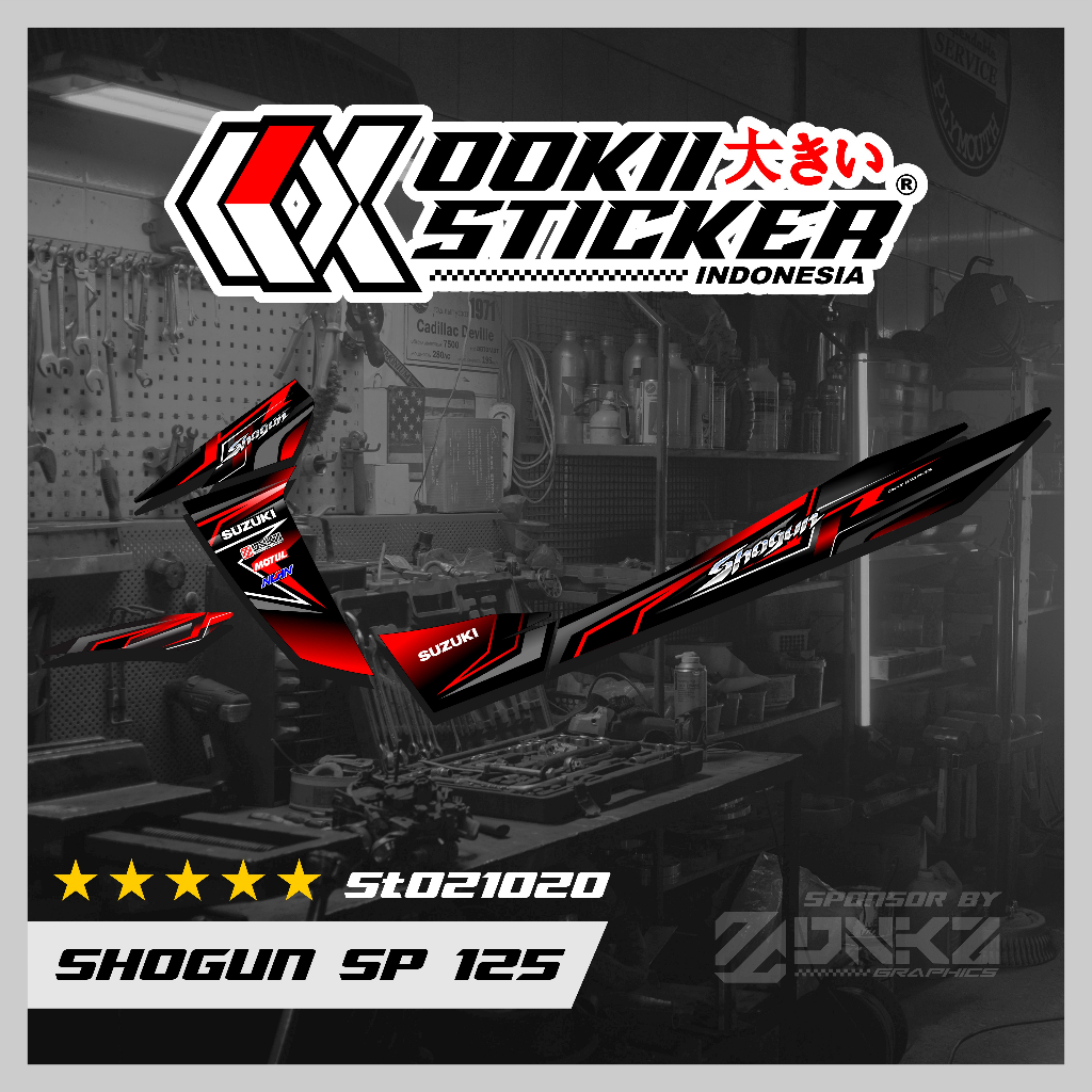 Stiker Shogun SP 125  Decal Striping Shogun SP 125 ST021020 OOKII