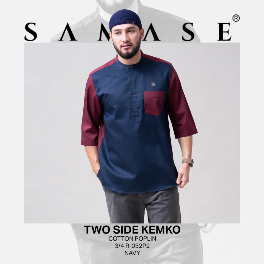 SAMASE TWO SIDE KEMEJA KOKO KEMKO 3/4